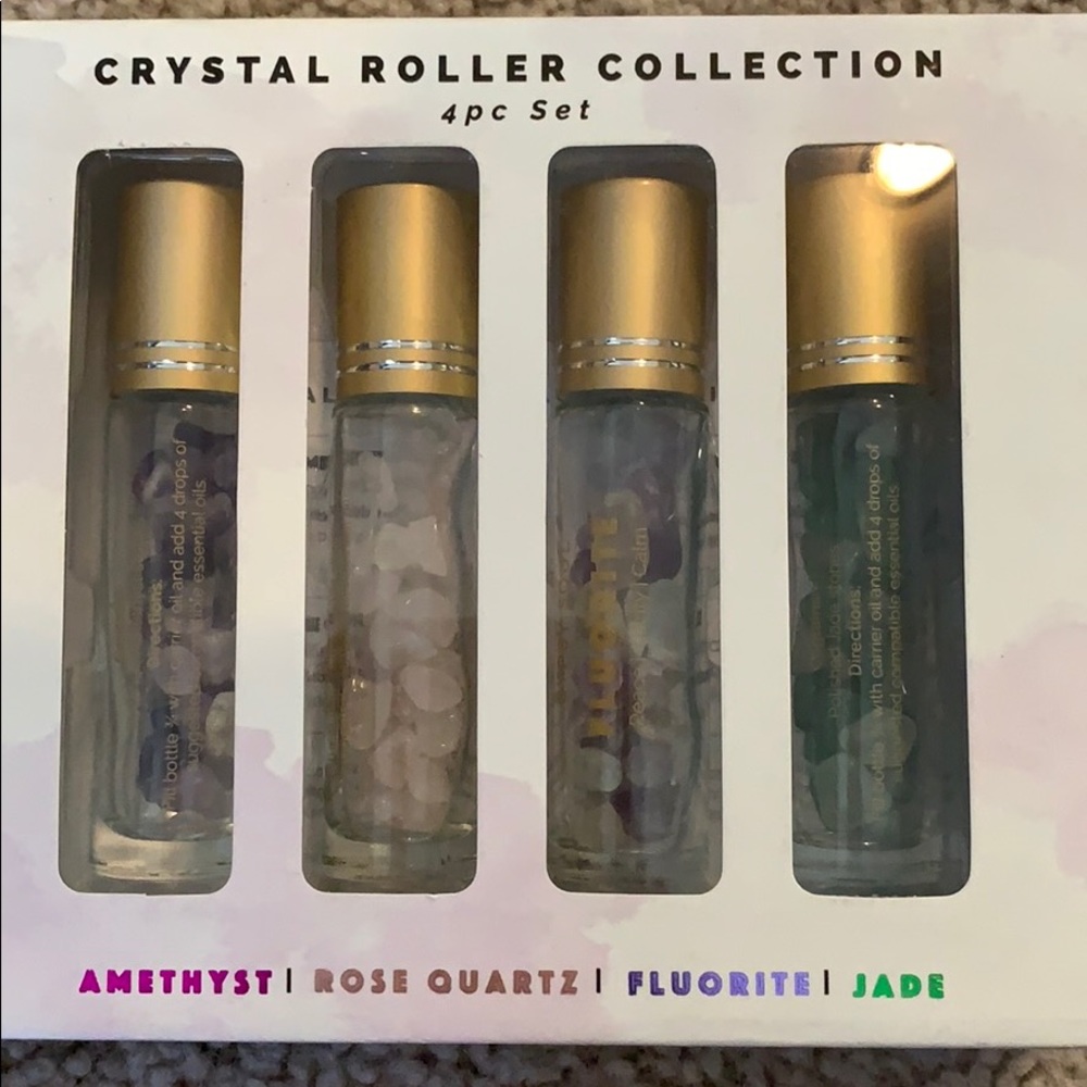 Amethyst, Rose, Quartz, fluorite & Jade Rollers